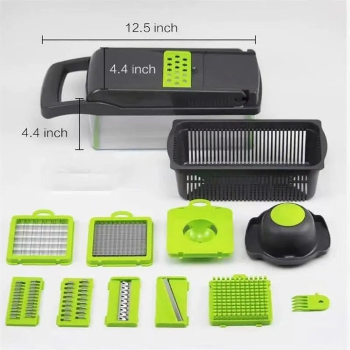 12 in 1 Vegetable Cutter Slicer Chopper with Basket