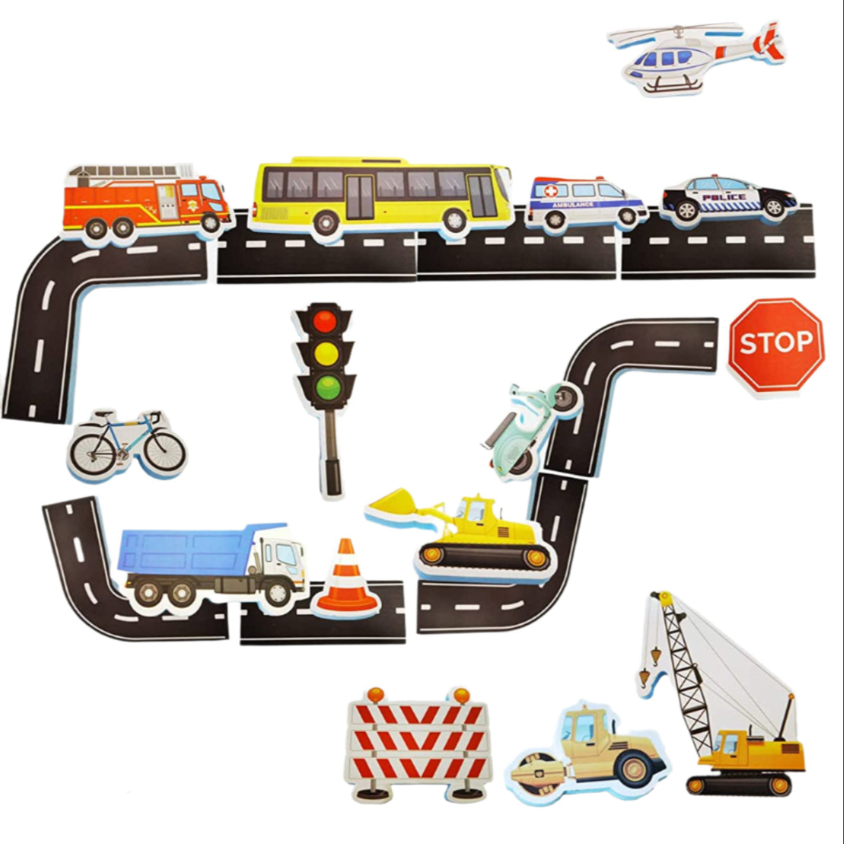 Rail Traffic Vehicle Bath Toys