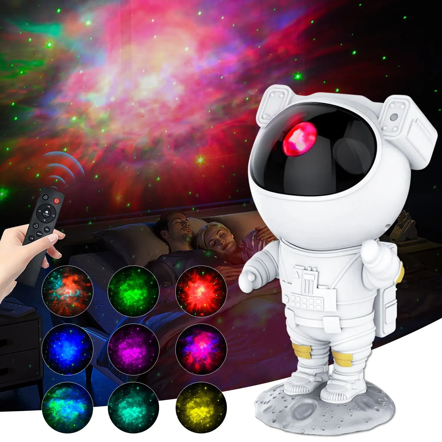 Astronaut Galaxy Night Light & Stars Projector
