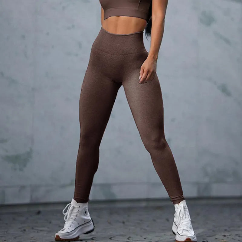 Seamless High-Waist Fitness Leggings