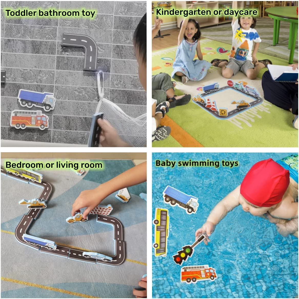 Rail Traffic Vehicle Bath Toys