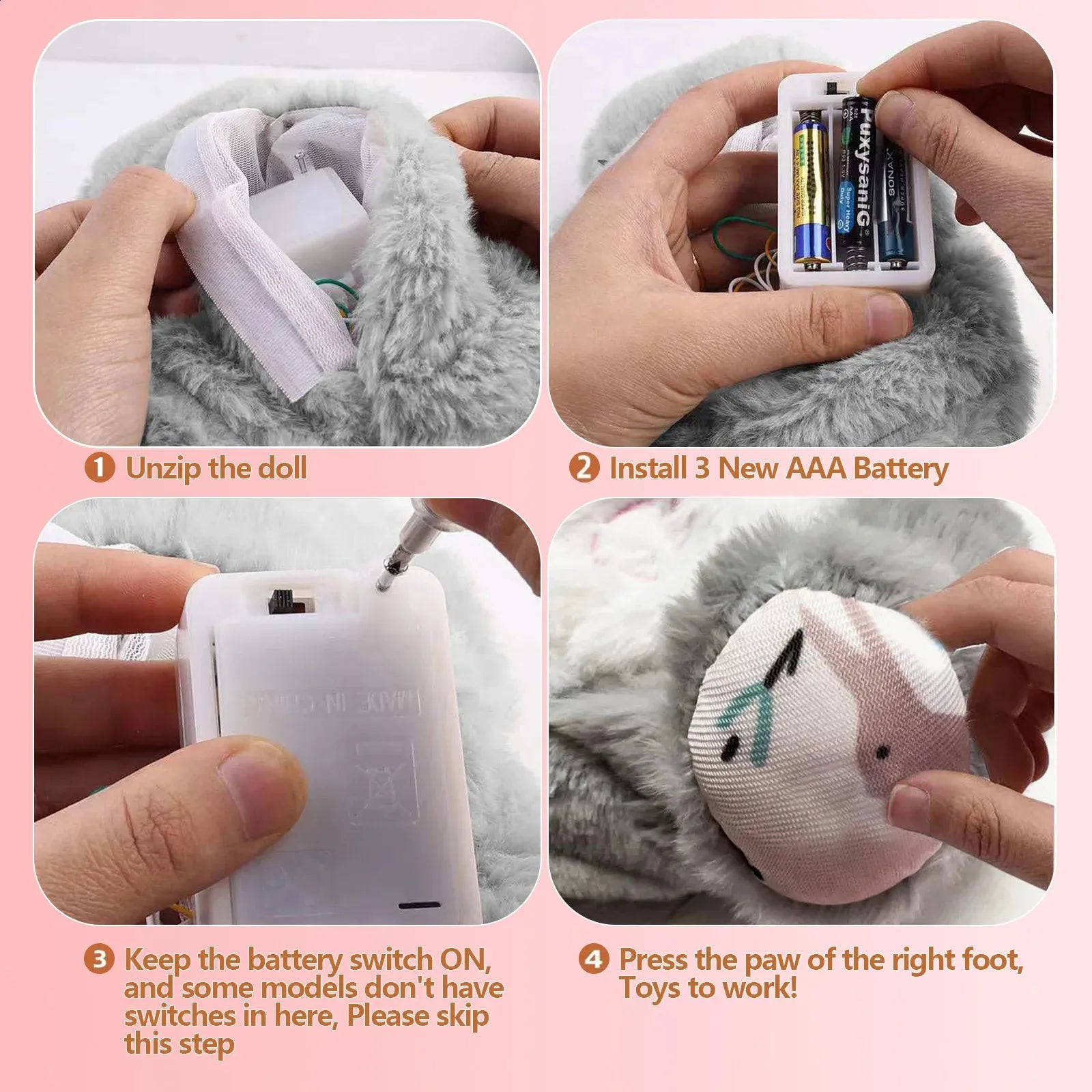 Breathing Otter Baby Plush Toy