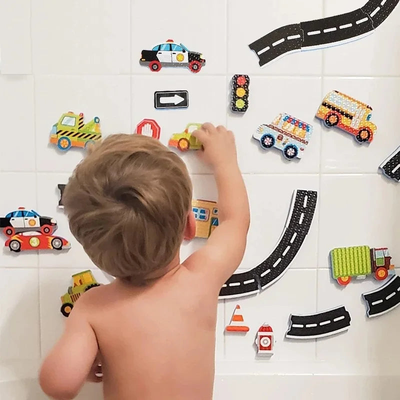Rail Traffic Vehicle Bath Toys