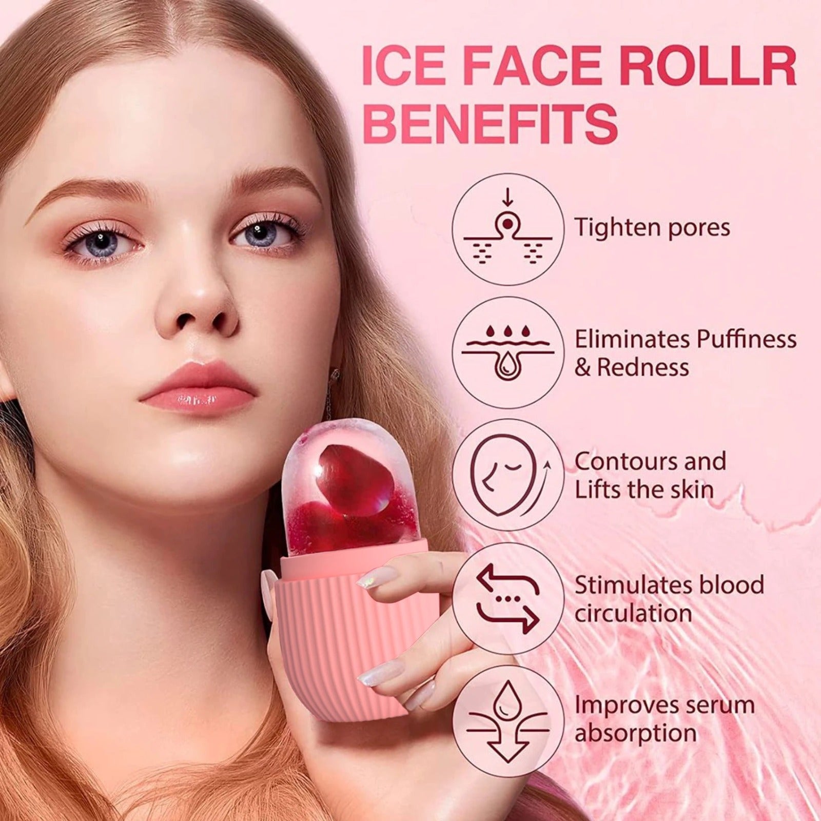 Silicone Facial Ice Mold & Massager