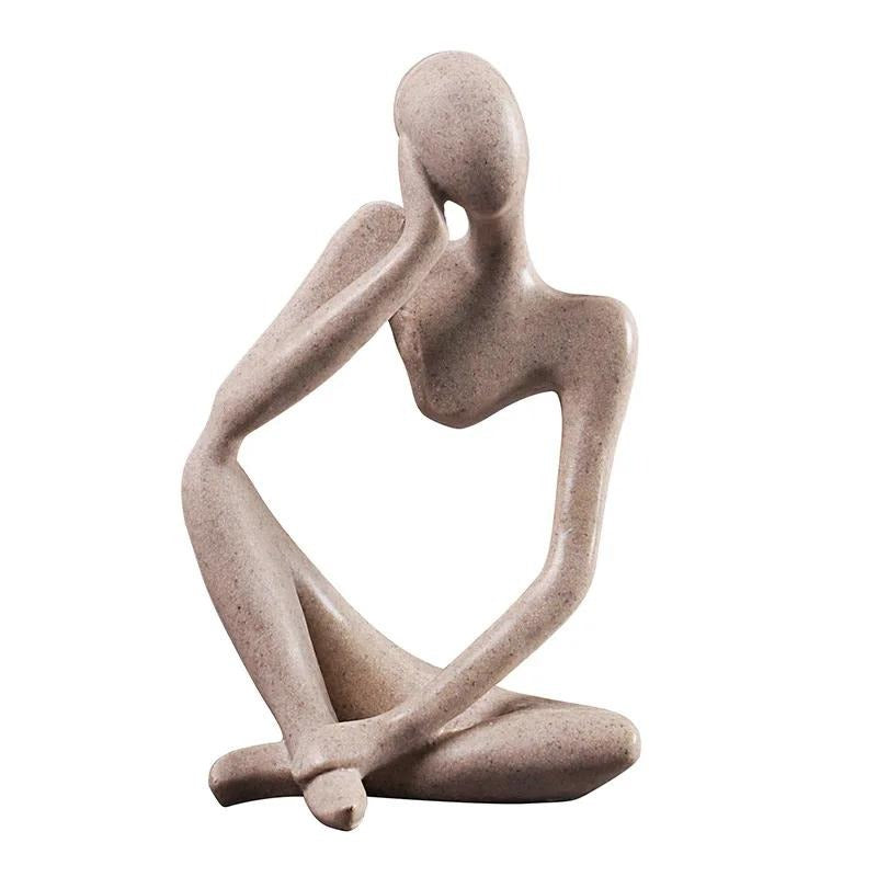 Nordic Art Abstract Thinker Statue