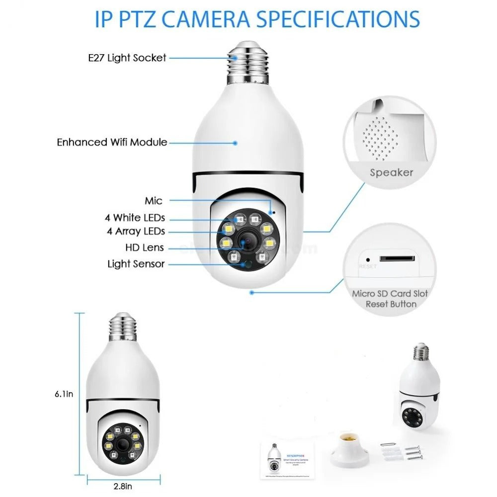 HD Bulb Security Camera