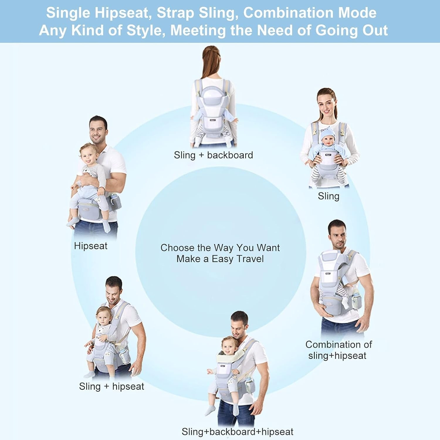 Baby Carrier with Hip Seat