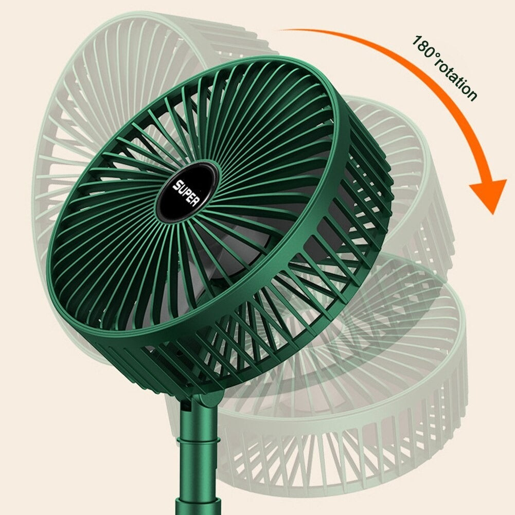 Folding Telescopic Floor Fan