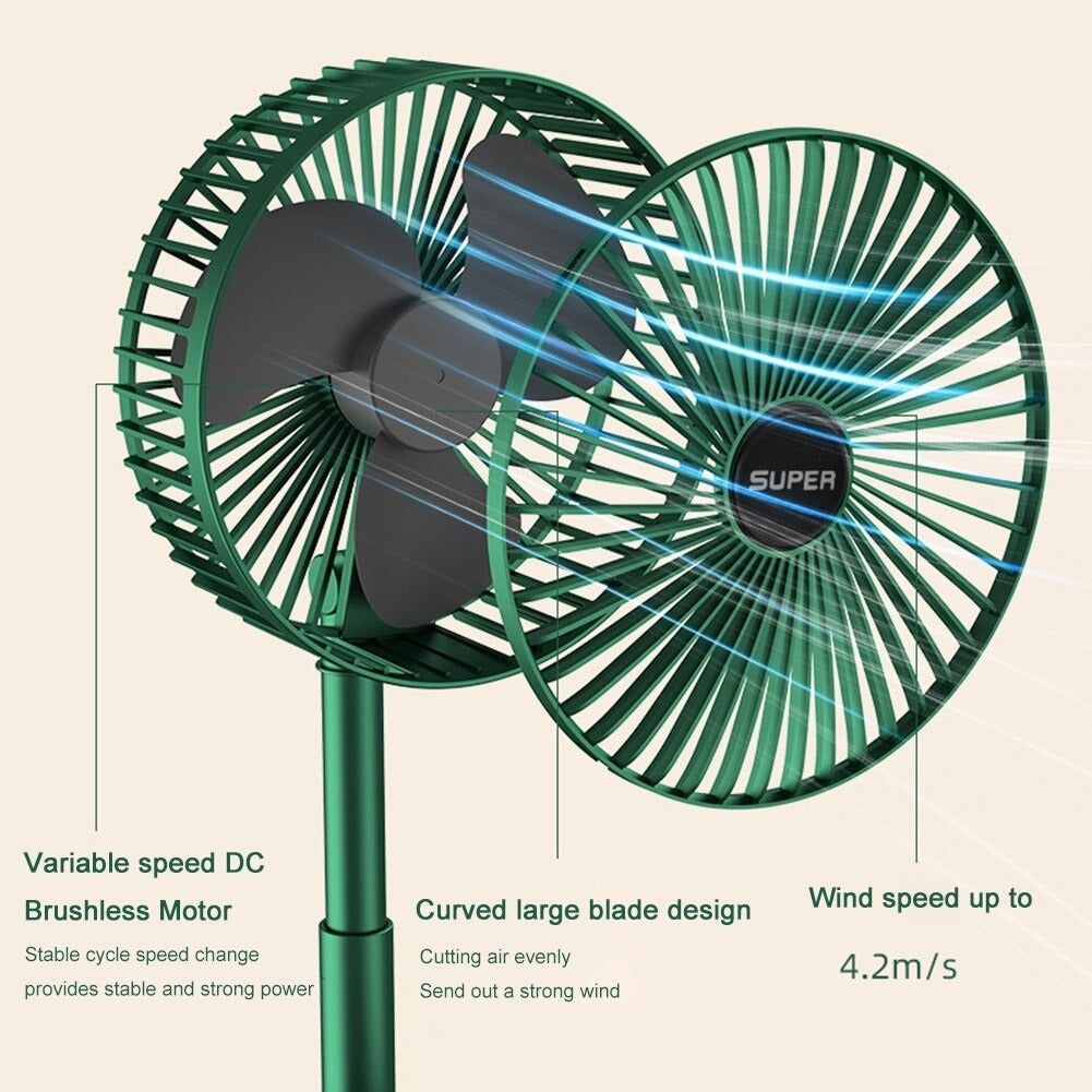 Folding Telescopic Floor Fan