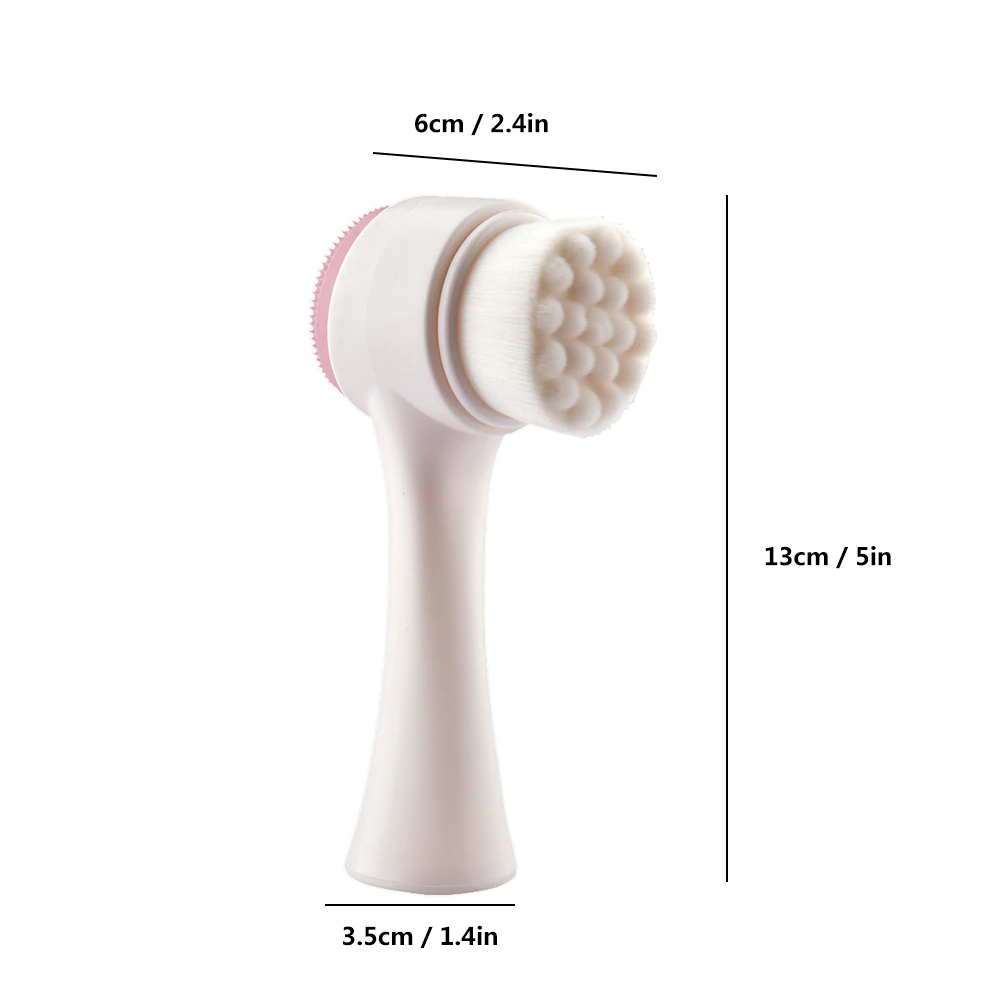 2-in-1 Double-Sided Silicone Face Brush
